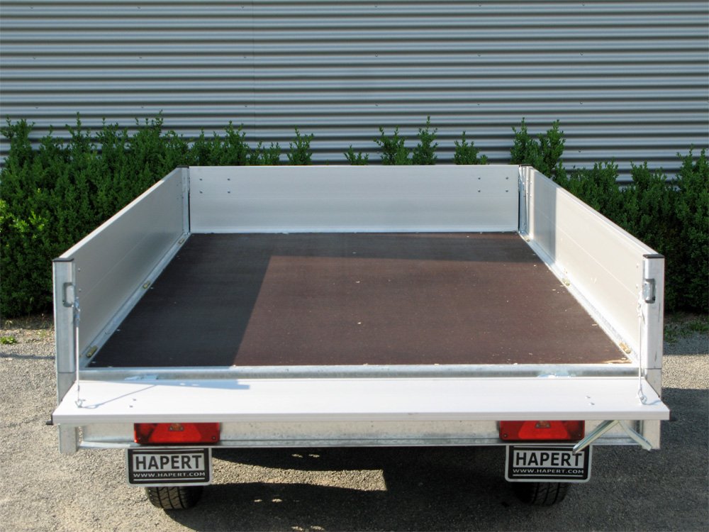 Remorque plateau Hapert Azure H-2 3500 4050 x 2000 avec suspension parabolique