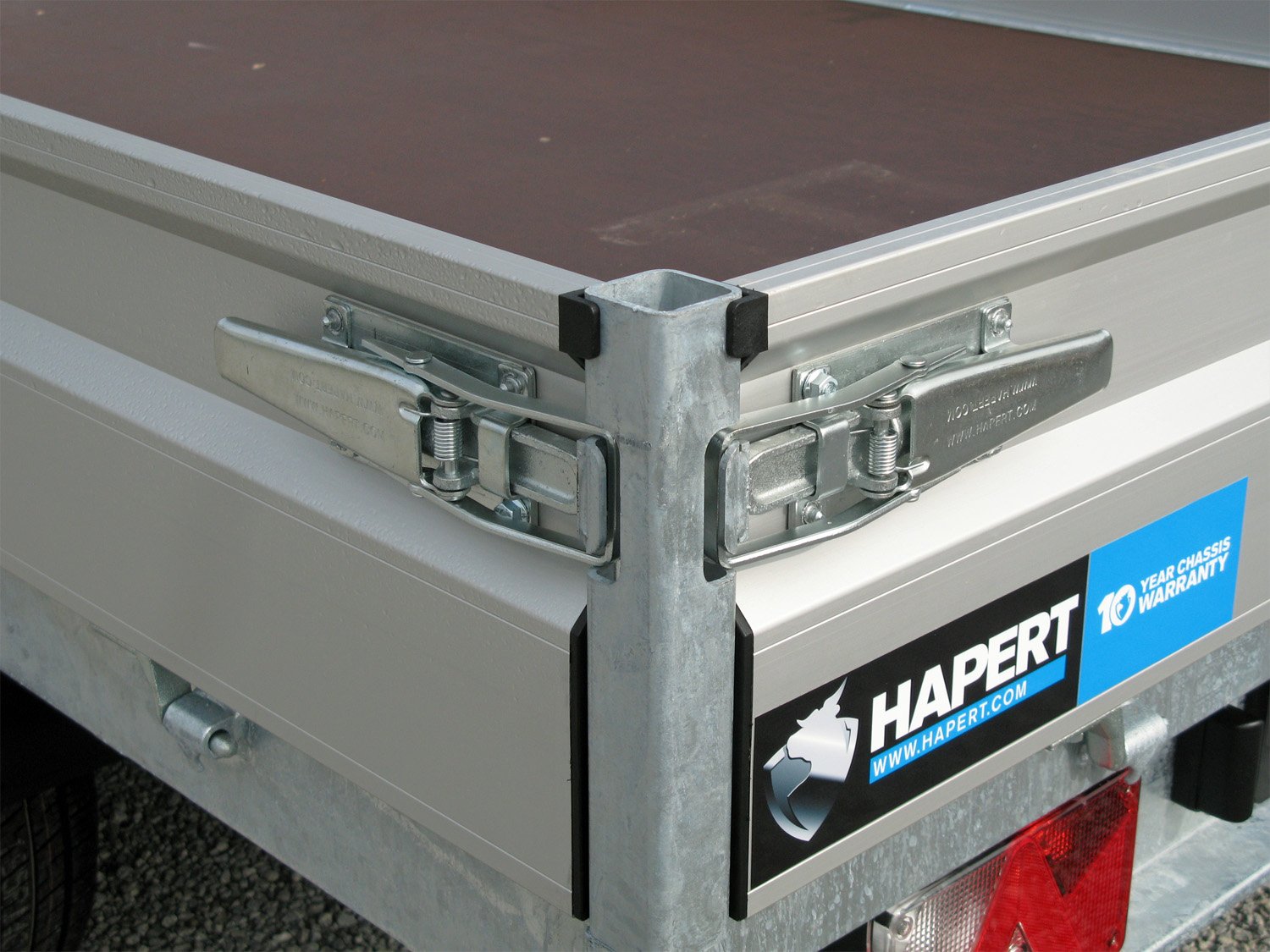 Remorque plateau Hapert Azure H-3 3500 4550 x 2400 mm 3 essieux