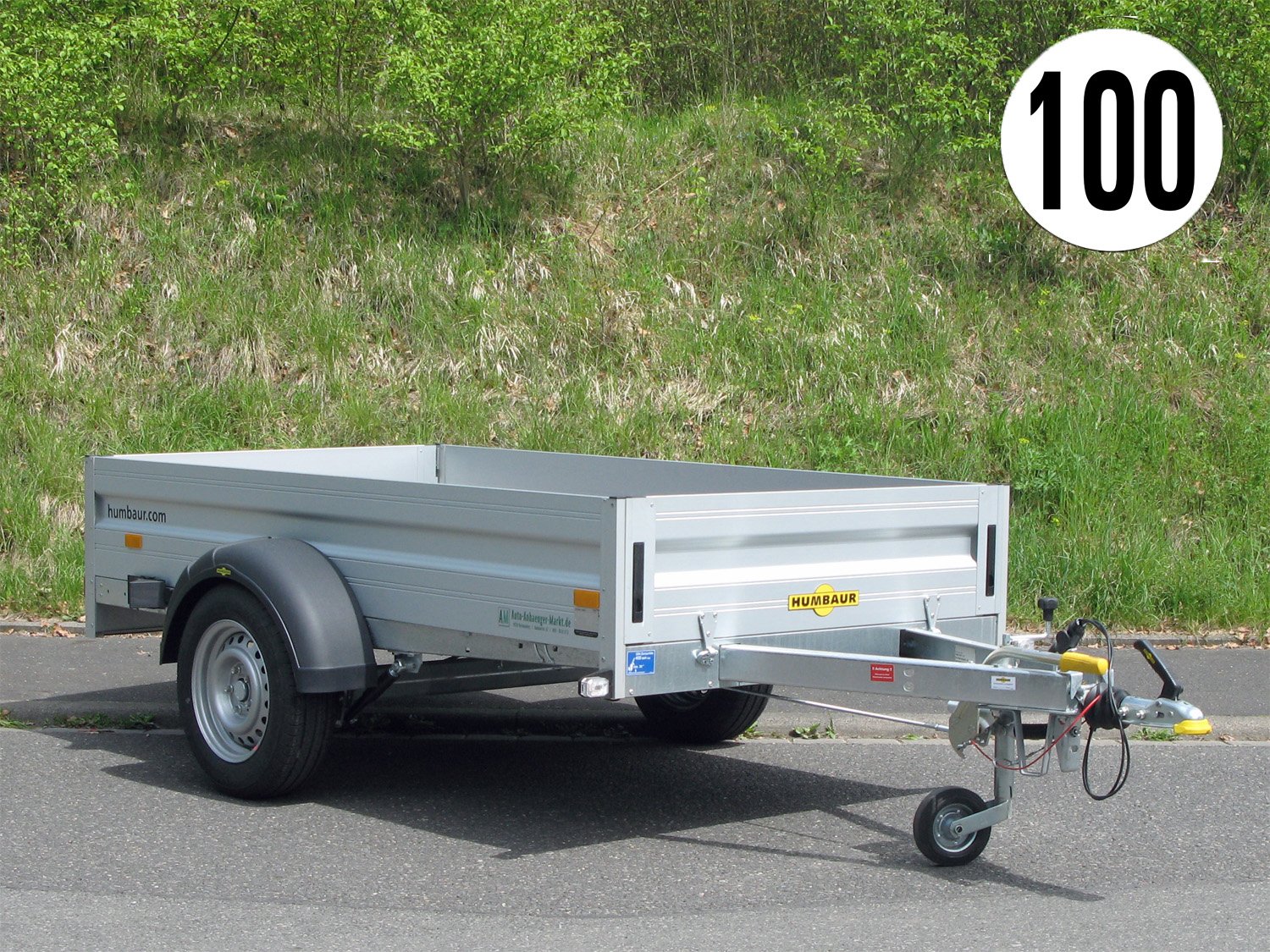 Remorque utilitaire Humbaur HA132513 KV ridelle avant rabattable