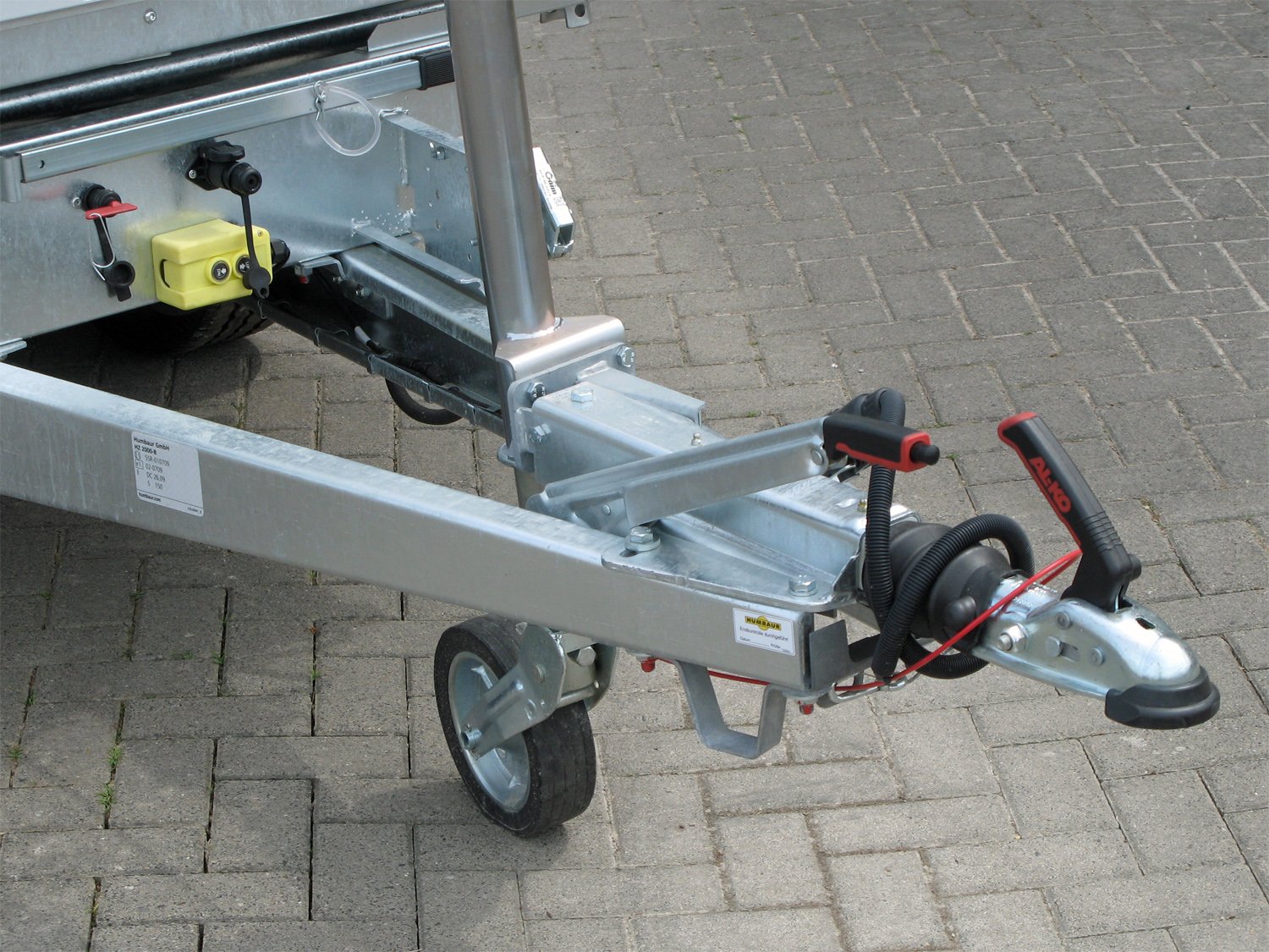 Remorque benne 3 côtés Humbaur HTK 2700.27 ALU avec pompe électrique