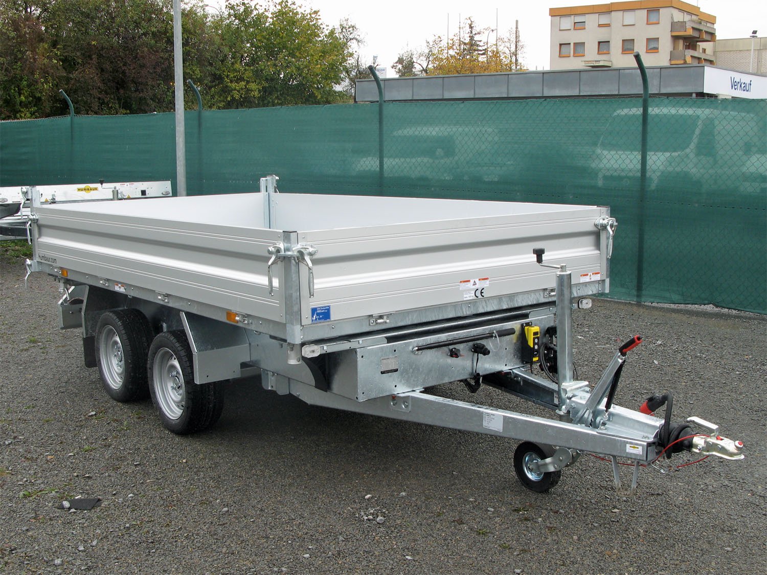 Remorque tribenne Humbaur HTK 3000.37 ALU avec pompe électrique