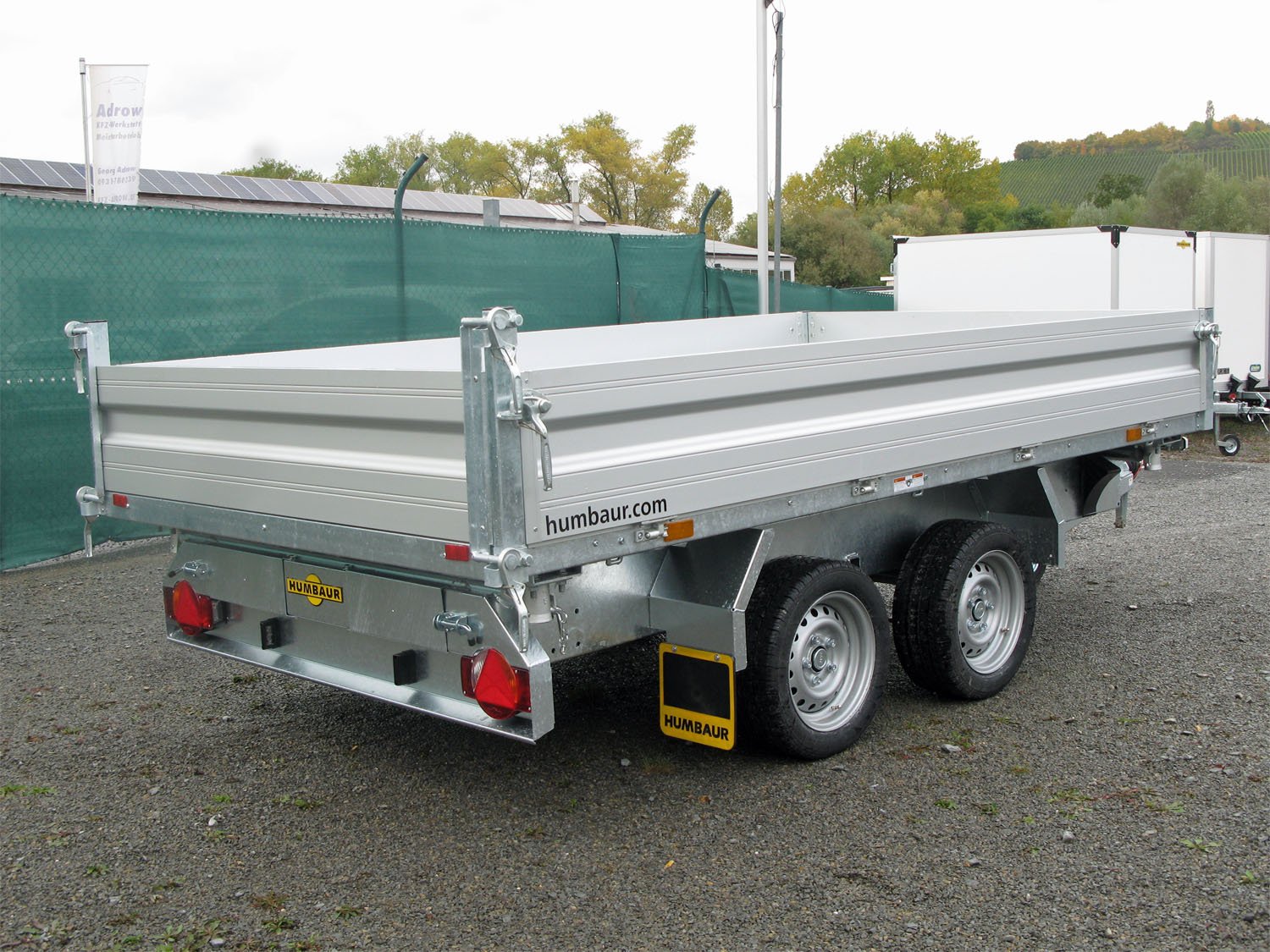 Remorque tribenne Humbaur HTK 3000.37 ALU avec pompe électrique