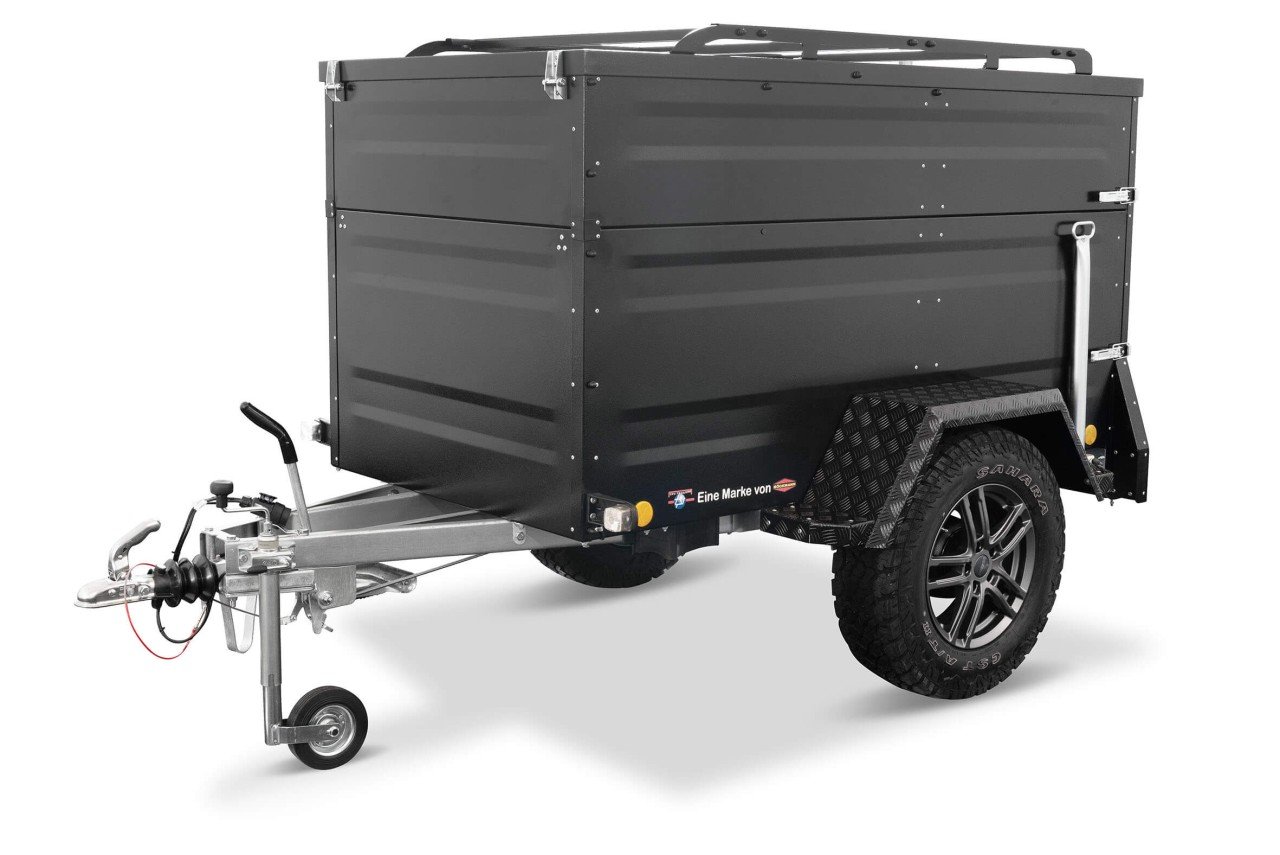 Remorque fourgon tout-terrain KT-EB2 Plus 1000 kg avec rehausse