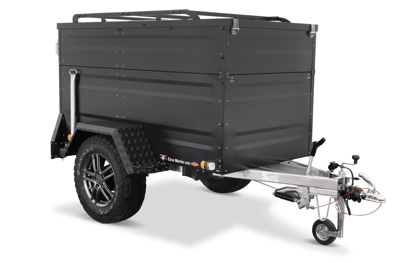 Remorque tout-terrain KT-EB2 Plus 1000 kg avec rehausse noire