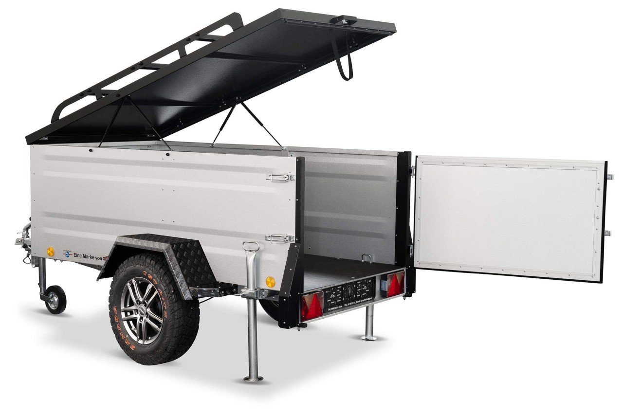 Remorque tout-terrain Böckmann/TPV KT-EB2 1000 kg pour tente de toit