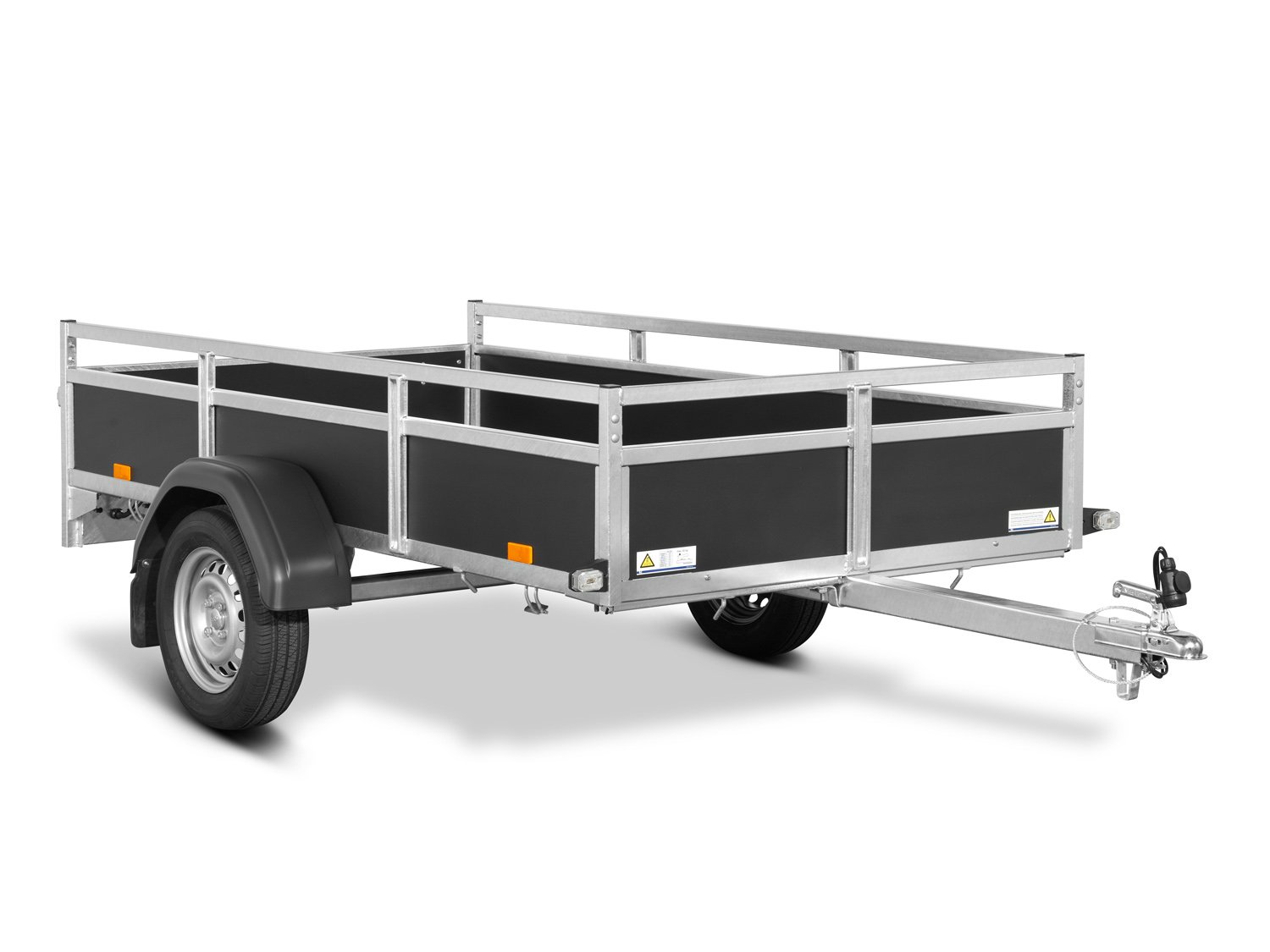 Remorque utilitaire SARIS CW 255 133 750 1 rambarde acier galvanisé