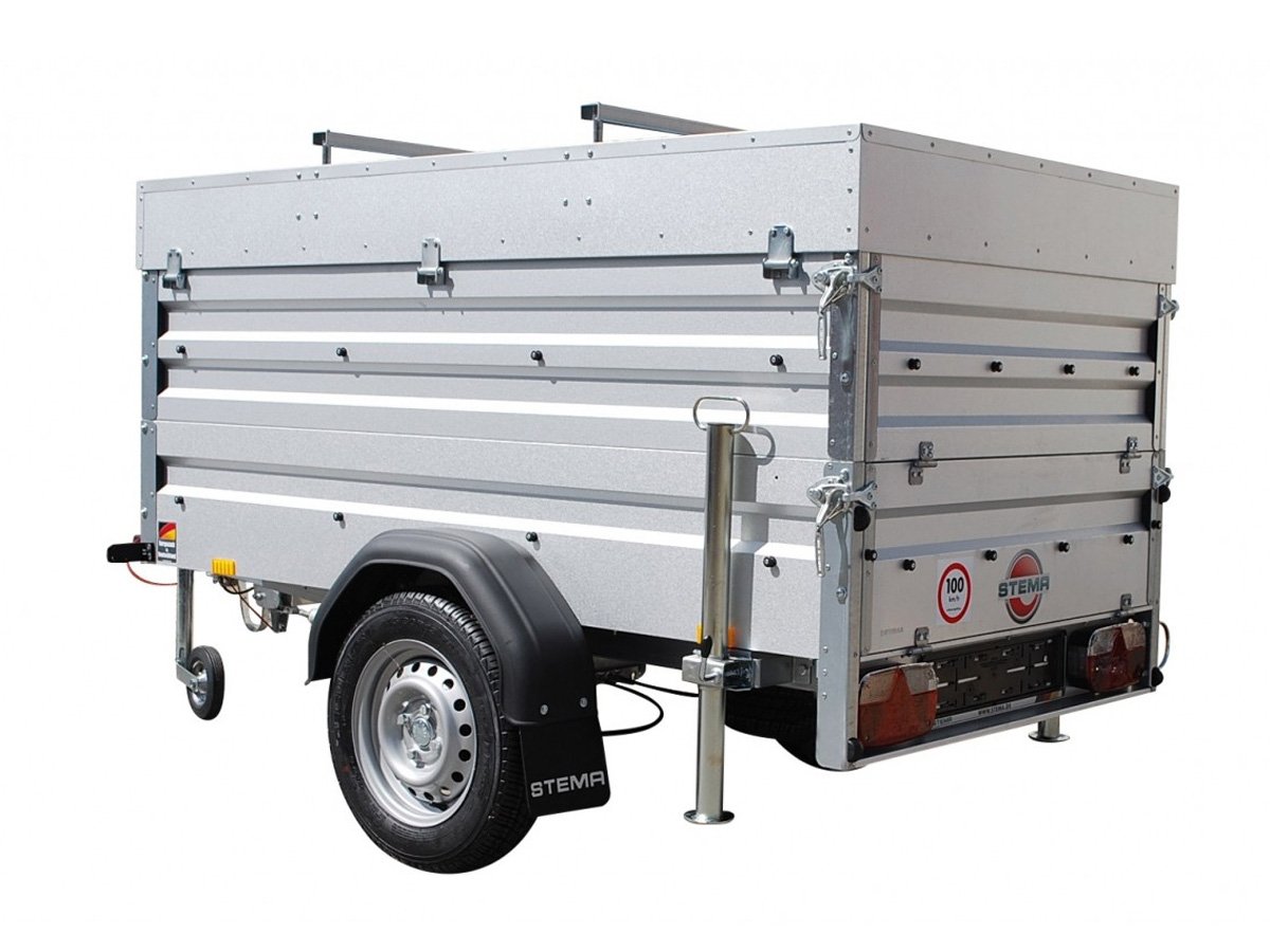 Remorque utilitaire STEMA FT 7.5-20-10.1B rehausses et couvercle