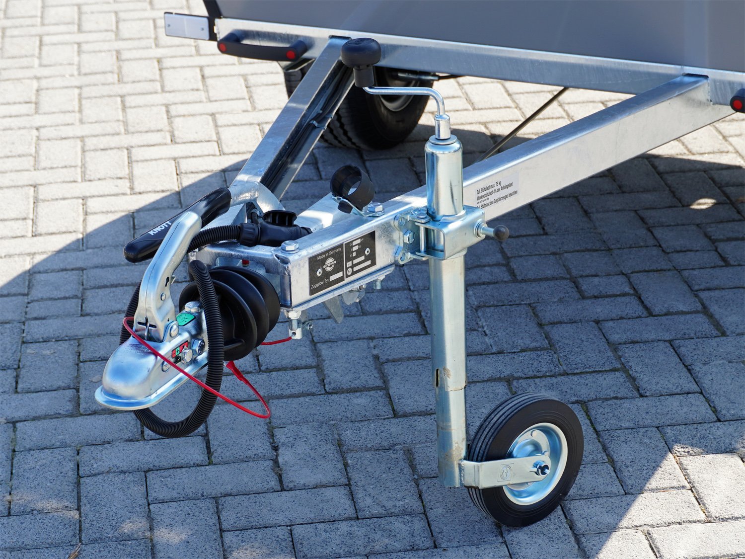 Remorque utilitaire STEMA RETRO DELUXE 750 kg gris poussière avec couvercle et galerie