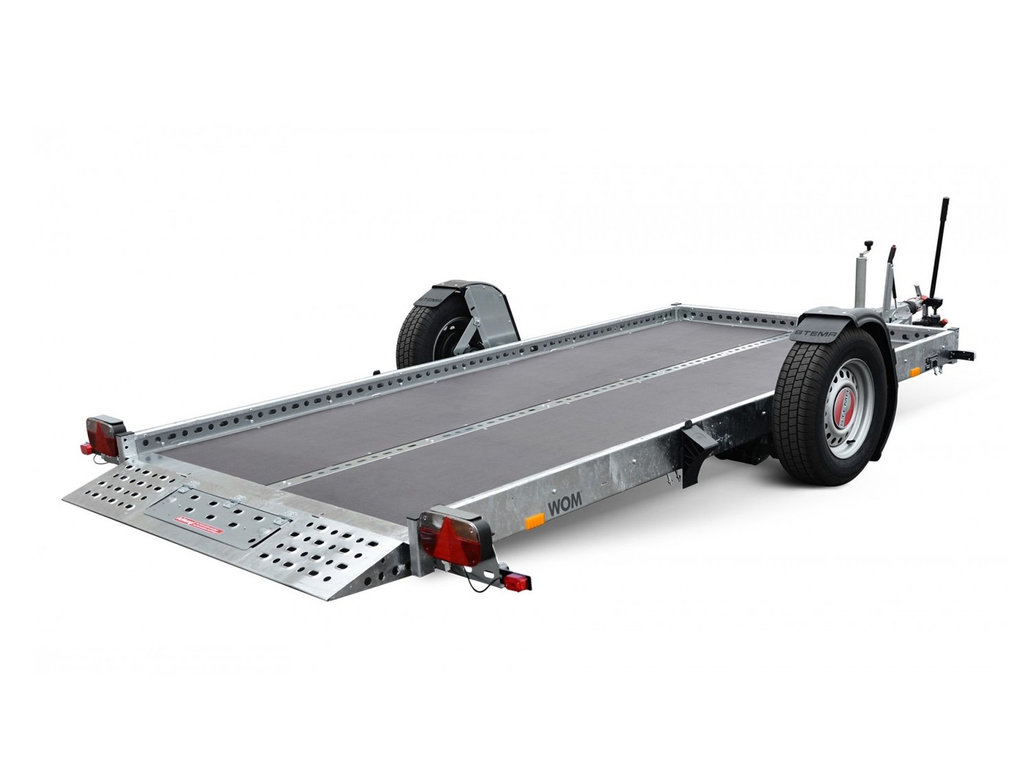 Remorque abaissable STEMA WOM 1500 STS O2 15-30-17.1 avec deux rails