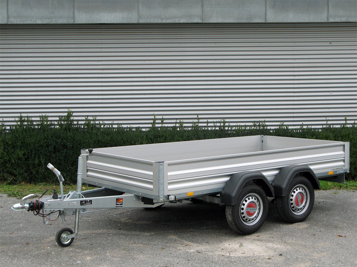 Remorque utilitaire STEMA STL 2000 O2 20-30-15.2 ALU tandem