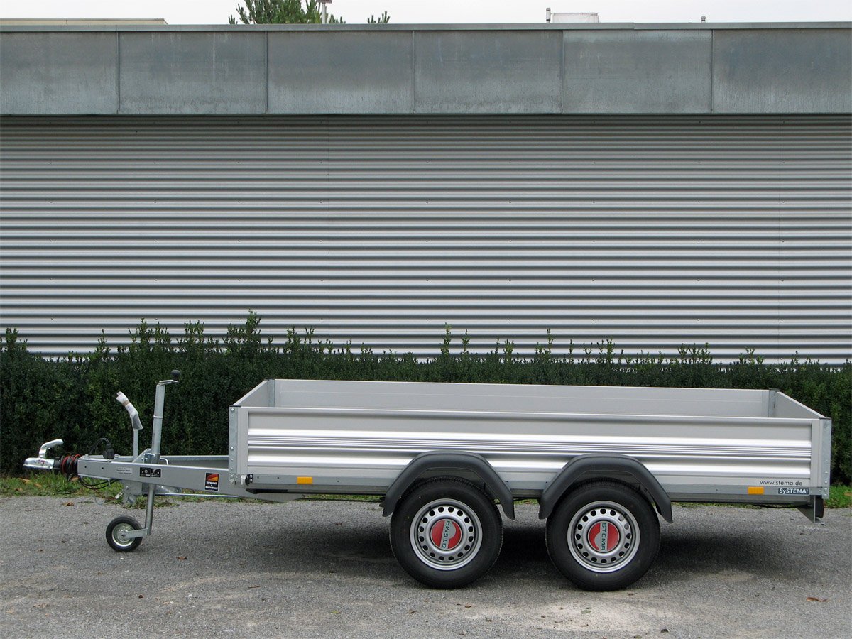 Remorque utilitaire STEMA STL 2000 O2 20-30-15.2 ALU tandem