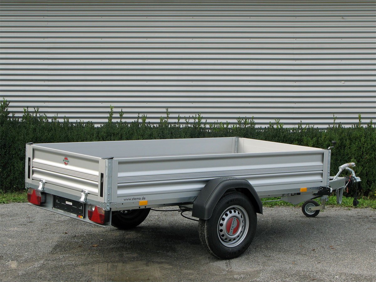 Remorque utilitaire STEMA STL 1300 O2 13-25-13.1 ALU à ridelles aluminium