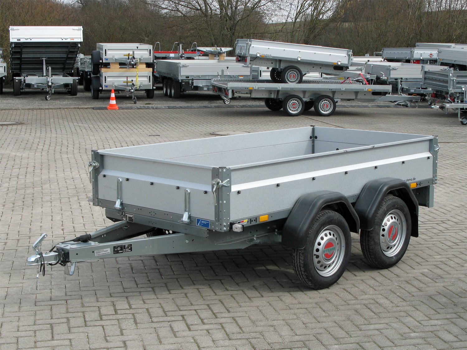 Remorque utilitaire STEMA ST O1 7.5-25-13.2 2 essieux
