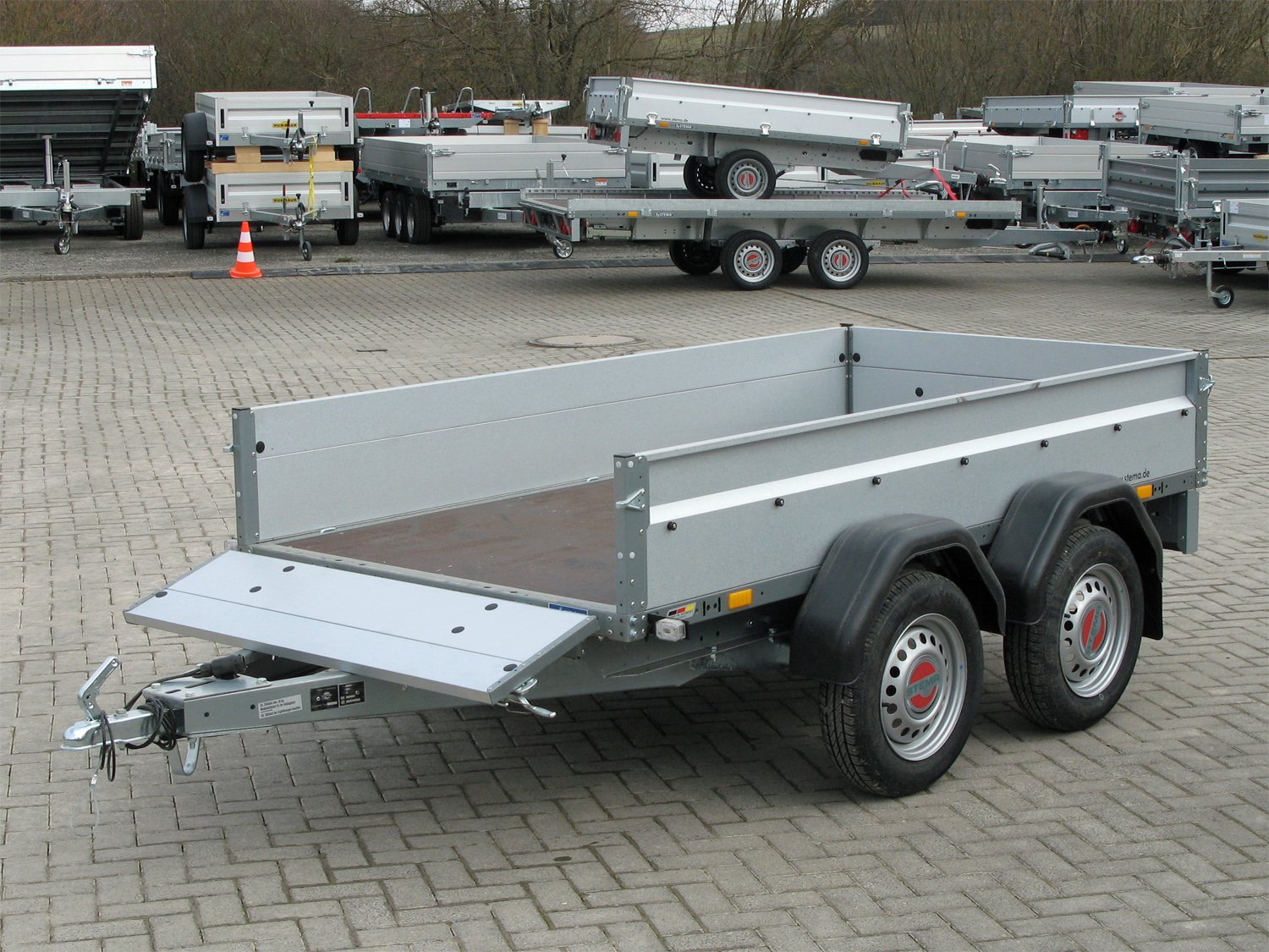 Remorque utilitaire STEMA ST O1 7.5-25-13.2 2 essieux