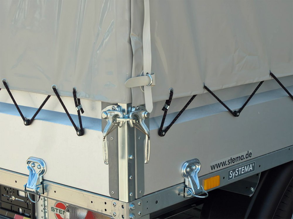 Remorque bâchée STEMA SH O2 13-25-15.1 avec bâche haute 125 cm