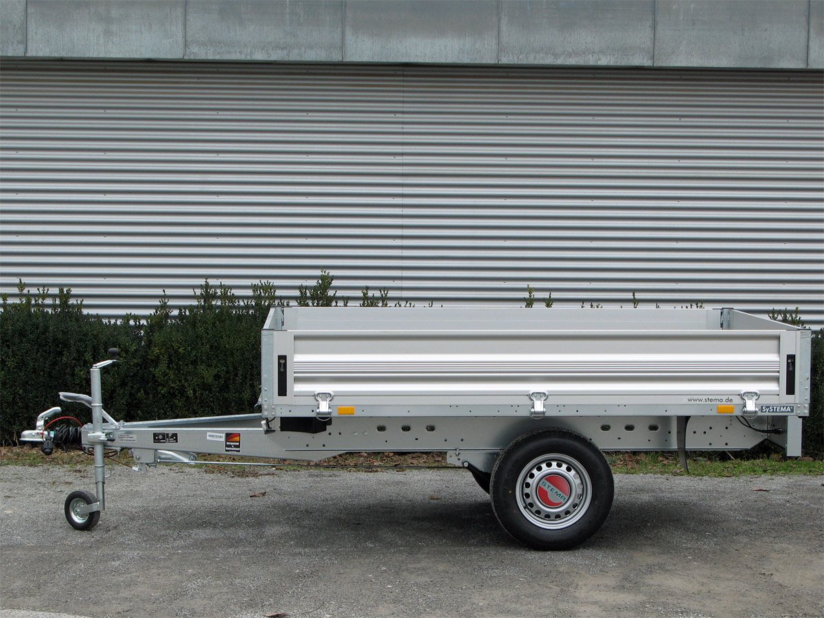 Remorque plateau STEMA SH O2 15-30-15.1 à ridelles aluminium