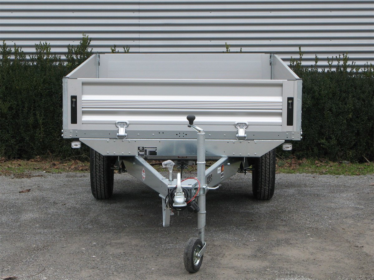 Remorque plateau STEMA SH O2 15-30-15.1 à ridelles aluminium