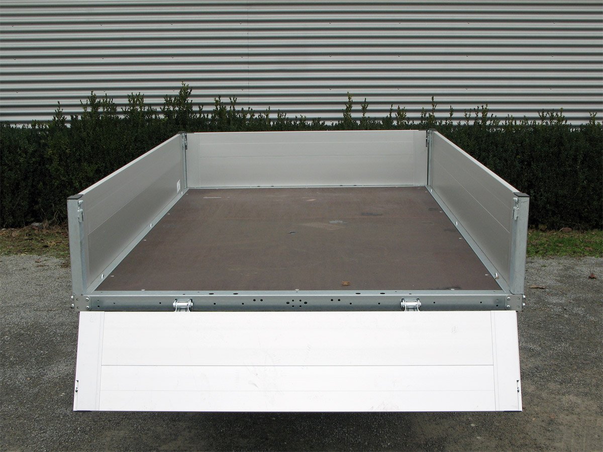 Remorque plateau STEMA SH O2 15-30-15.1 à ridelles aluminium