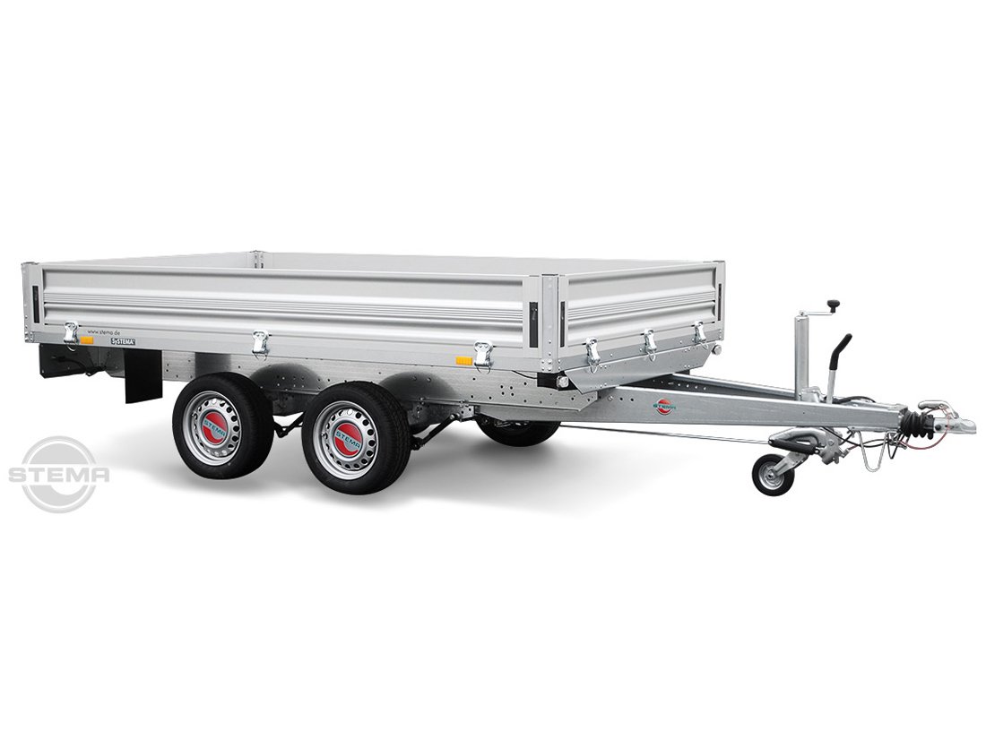 Remorque plateau STEMA SH O2 27-40-20.2 2700 kg à ridelles aluminium