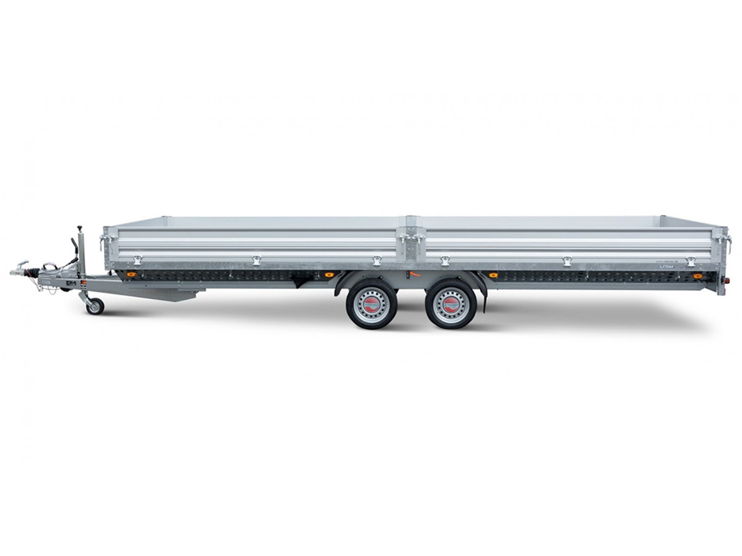 Remorque plateau STEMA SH O2 30-40-20.2 3000 kg à ridelles aluminium