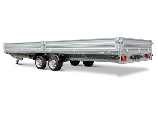 Remorque plateau STEMA SH O2 30-40-20.2 3000 kg à ridelles aluminium