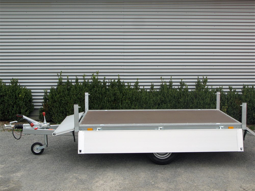 Remorque plateau Unsinn UH 2315-13-10 1350 kg à ridelles aluminium