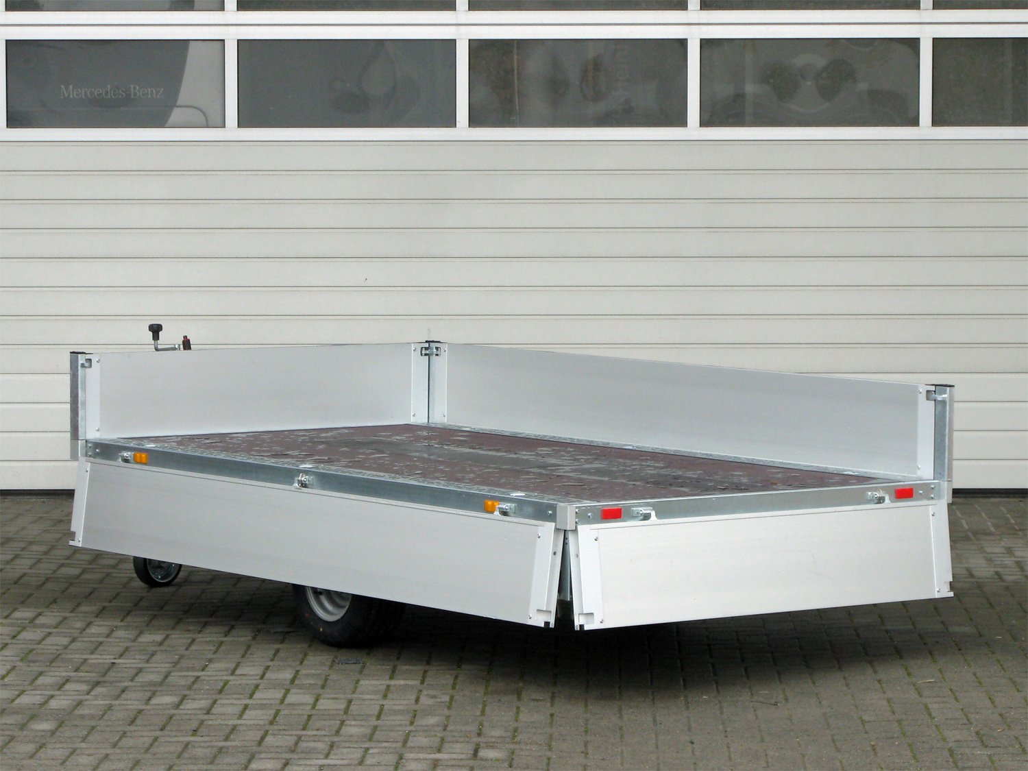 Remorque plateau Unsinn UH 2715-13-10 avec bâche 1600 mm et homologation 100 km/h