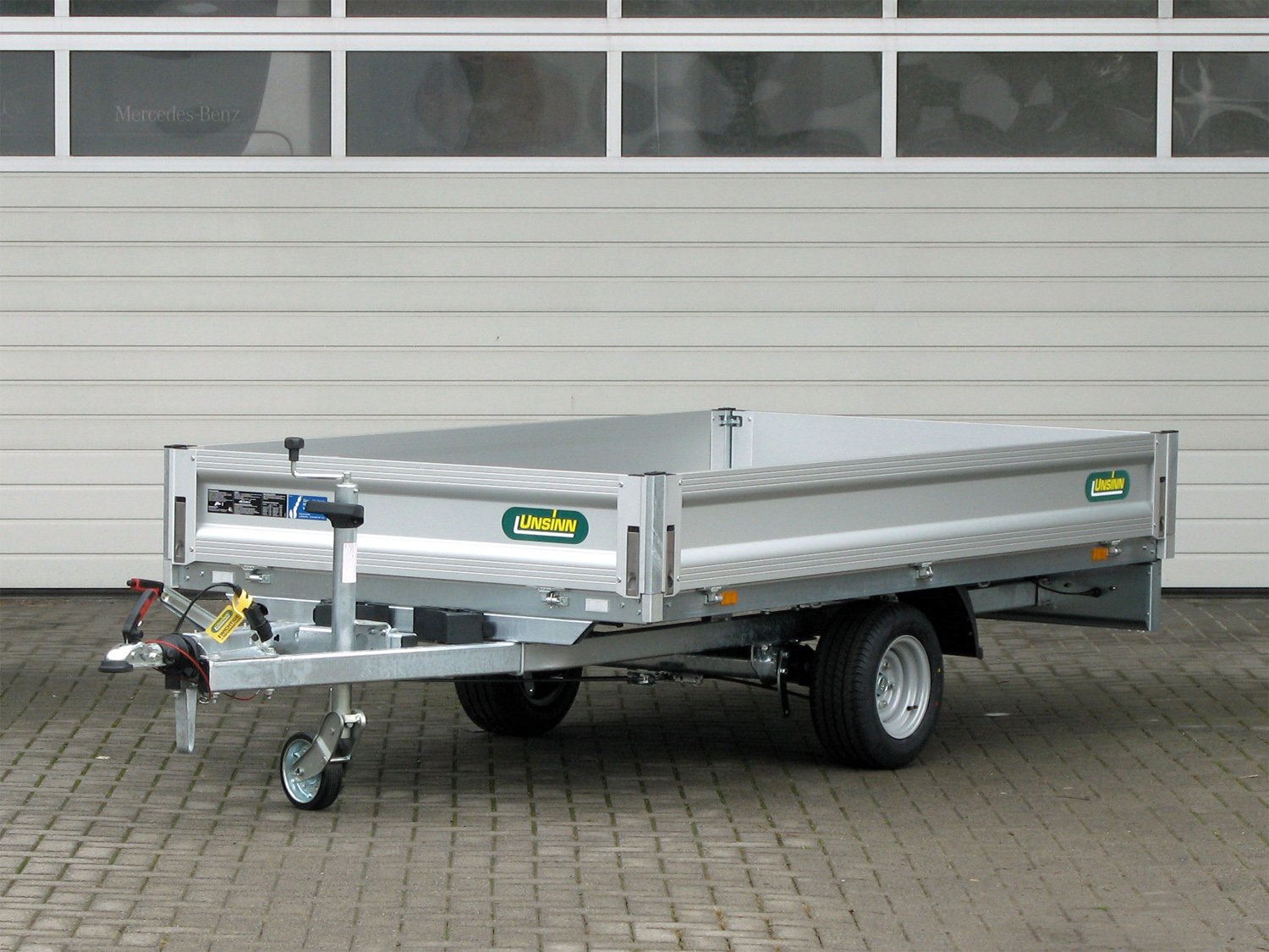 Remorque plateau Unsinn UH 2715-13-10 avec bâche 1600 mm et homologation 100 km/h