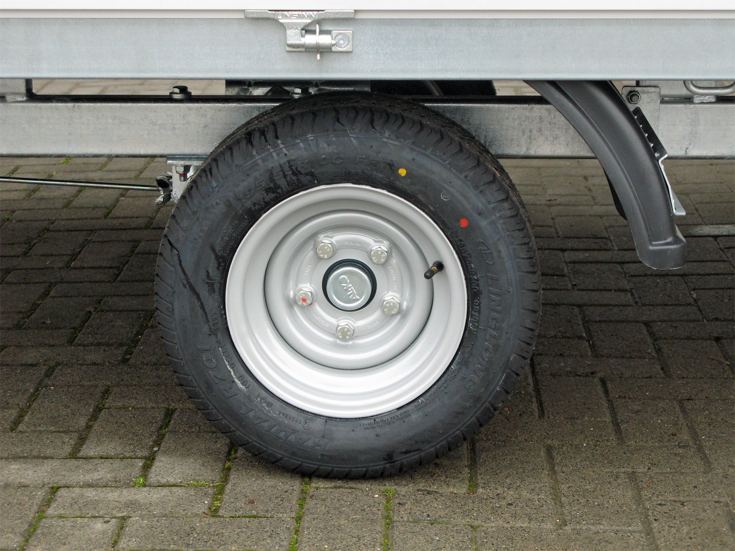 Remorque plateau Unsinn UH 2715-13-10 avec bâche 1600 mm et homologation 100 km/h