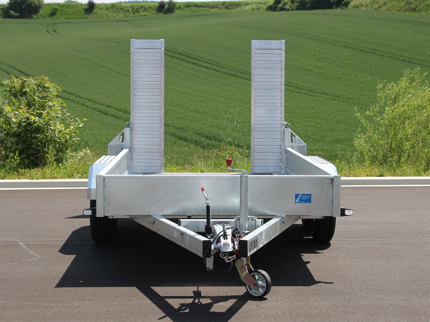 Remorque porte-engins Unsinn UB 3618-35-14 avec rampes rabattables