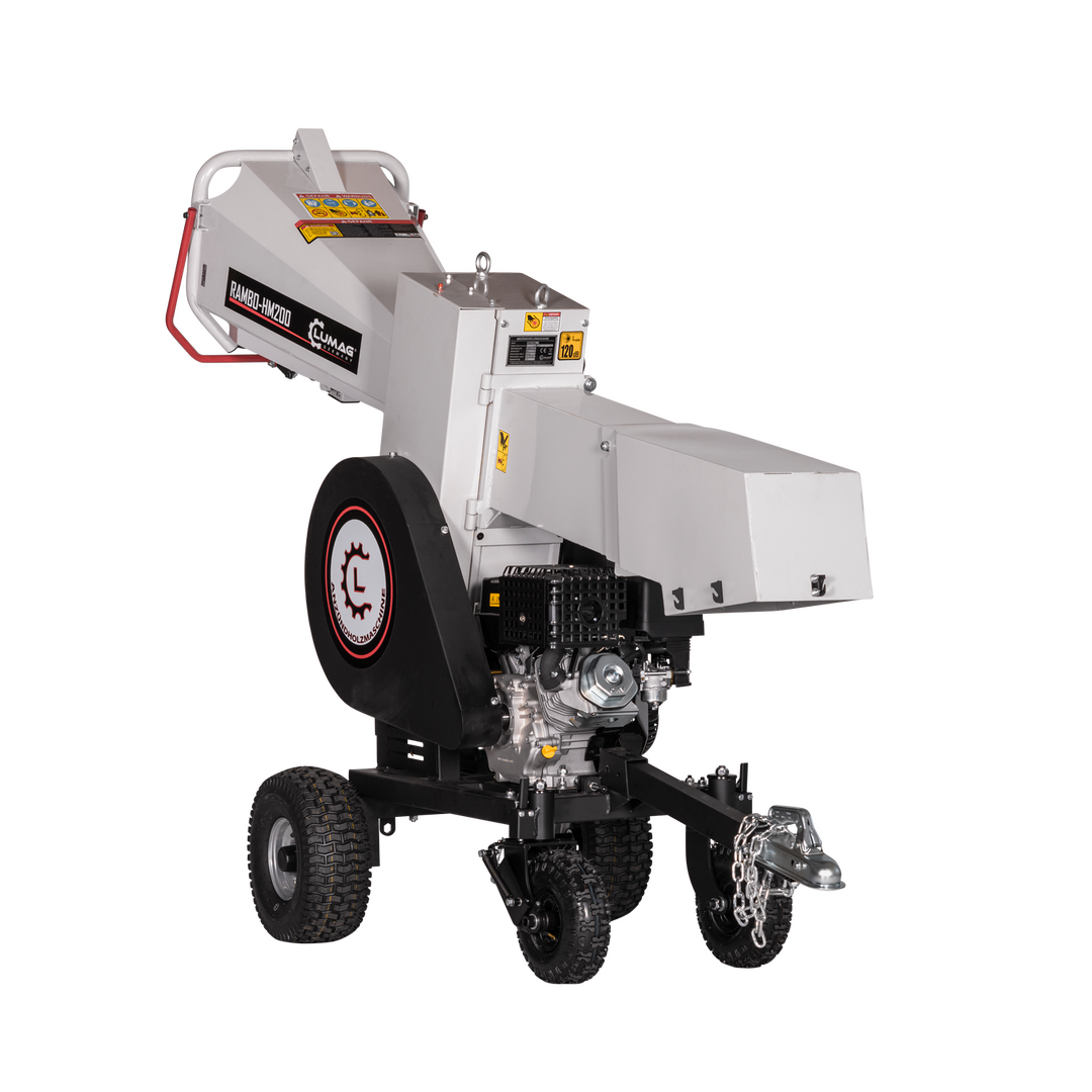 Broyeur de bois LUMAG RAMBO-HM200 moteur essence 9 kW