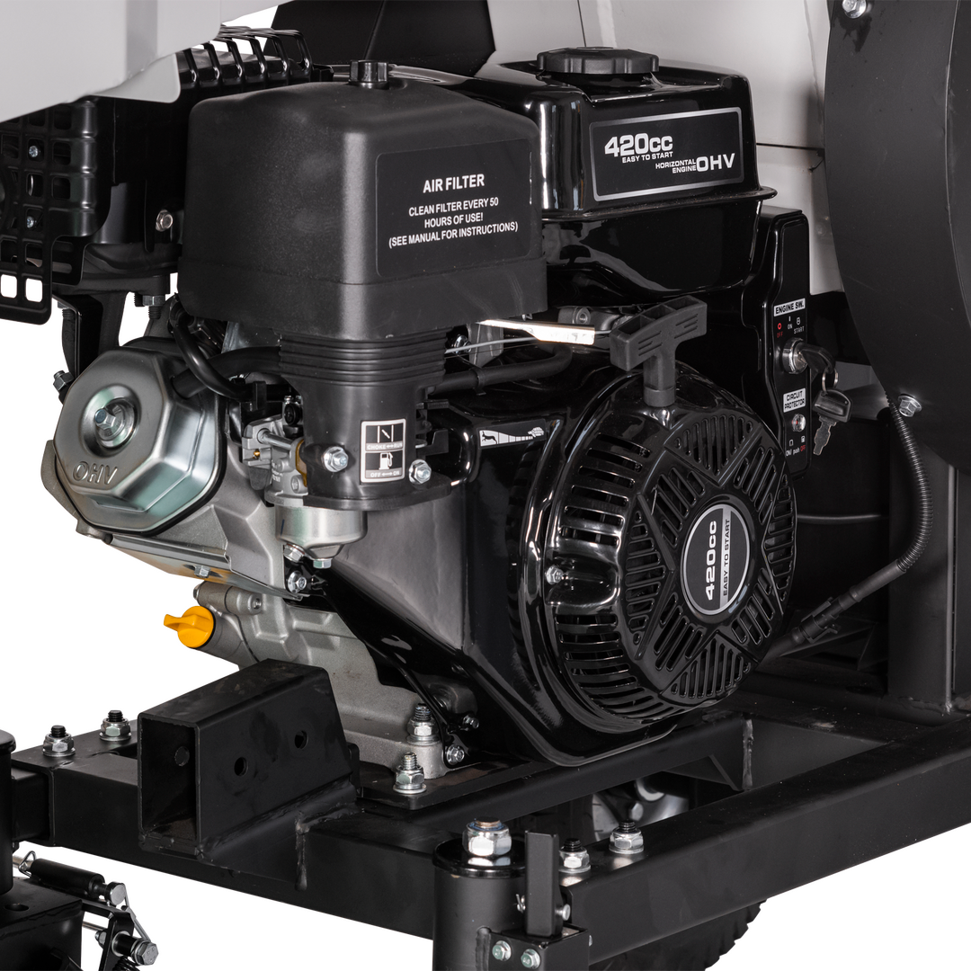 Broyeur de bois LUMAG RAMBO-HM200 moteur essence 9 kW