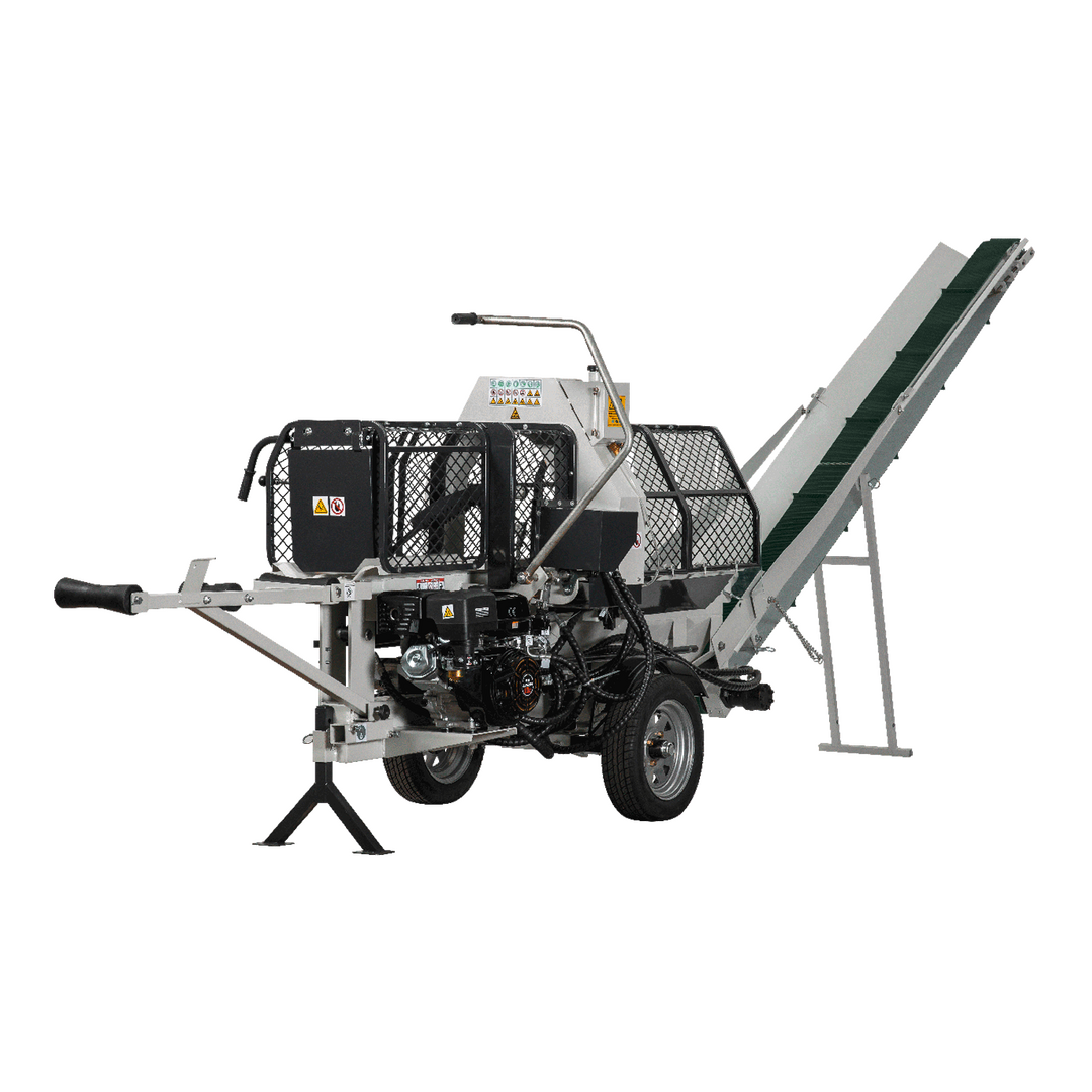 Fendeuse-scie à essence LUMAG SSA400G avec convoyeur d’évacuation